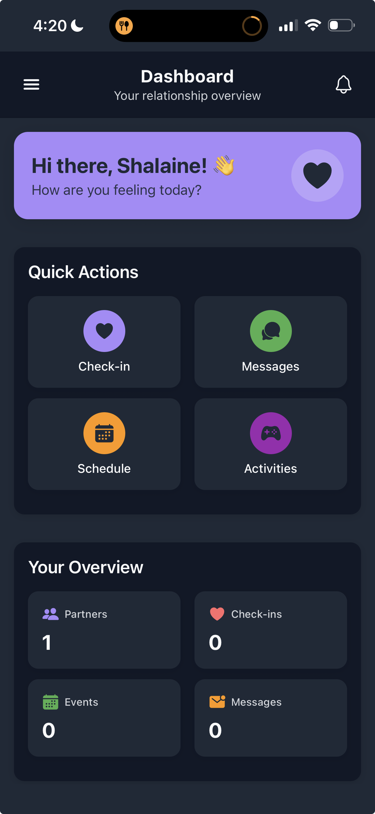 Dashboard Screenshot